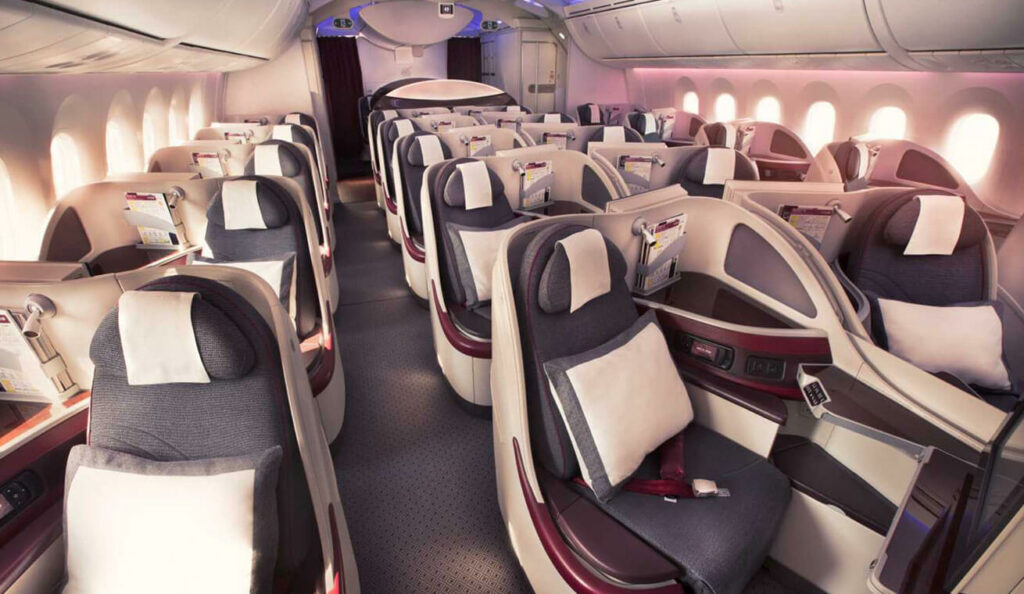 מחלקת עסקים במטוס 787 של Qatar Airways