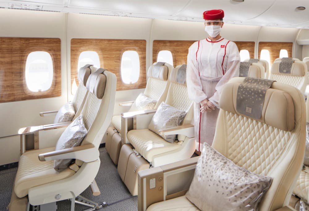 מחלקת Premium Economy במטוס A380 של חברת Emirates