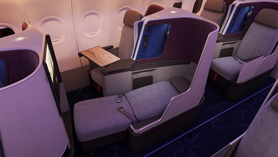 מושב מיטה במחלקת העסקים החדש במטוס A321neo של חברת China Airlines