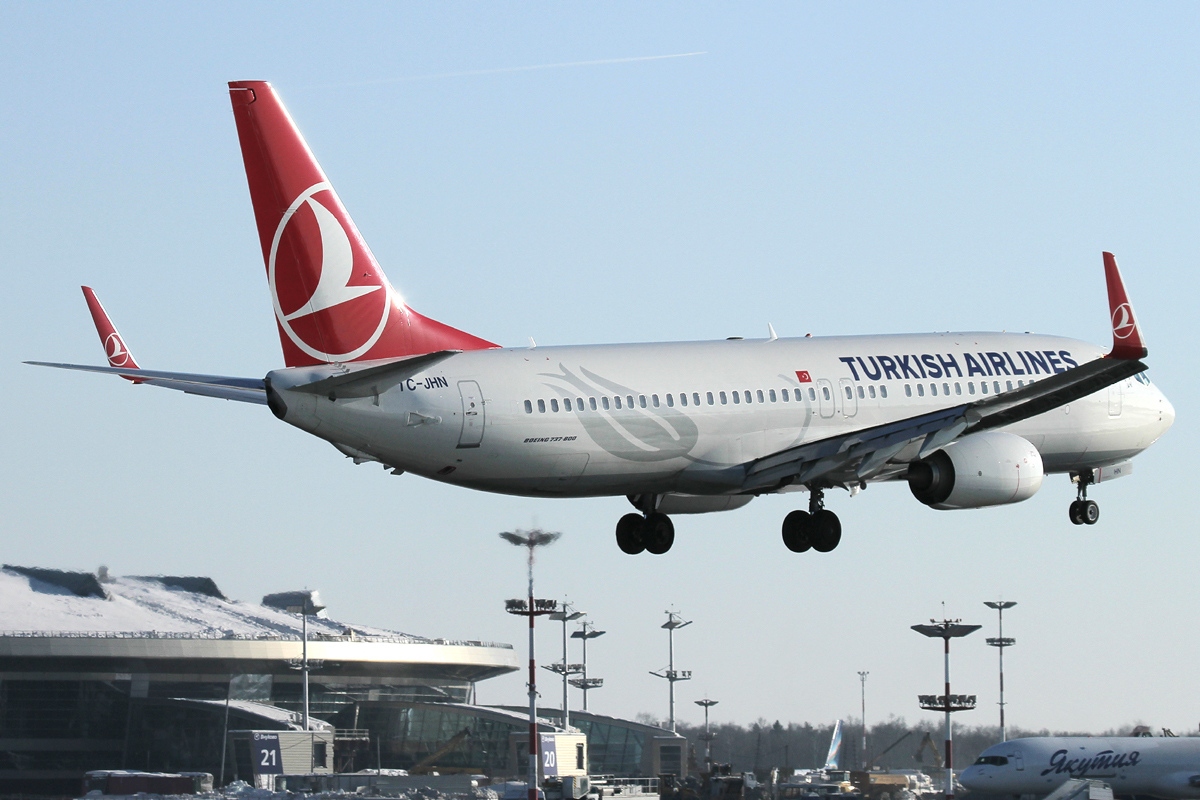 מטוס 737 של חברת טורקיש איירליינס