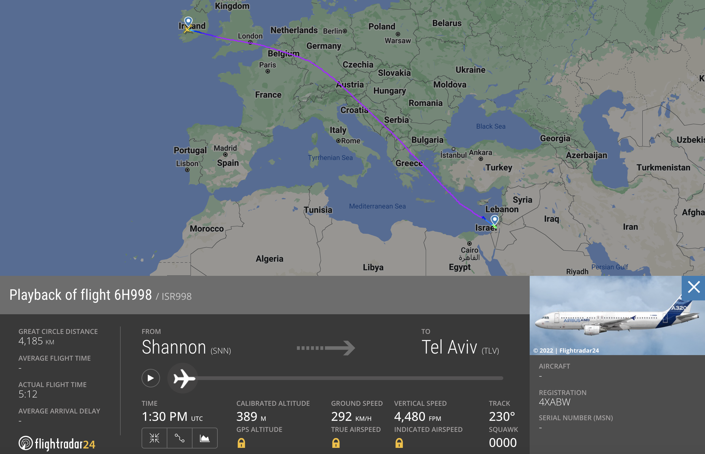 מטוס האיירבוס A320 השישי של ישראייר בדרך לישראלמטוס האיירבוס A320 השישי של ישראייר בדרך לישראל
