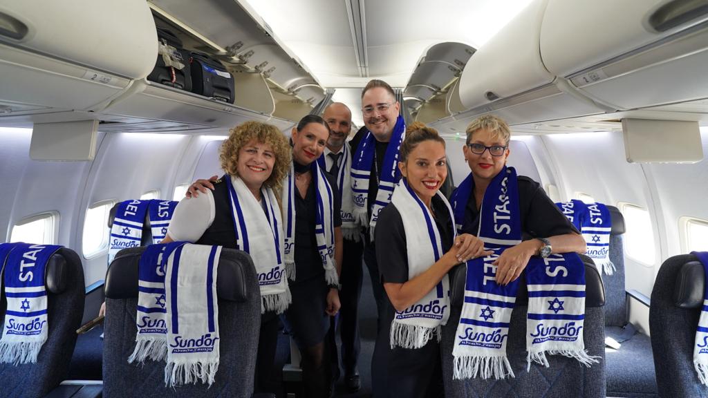 מנכ״ל סאן דור וצוות הטיסה המיוחדת לבודפשט
